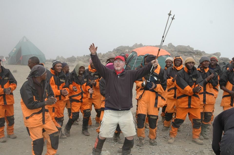 Summitting Mt Kilimanjaro At the Summit - Kilimajaro