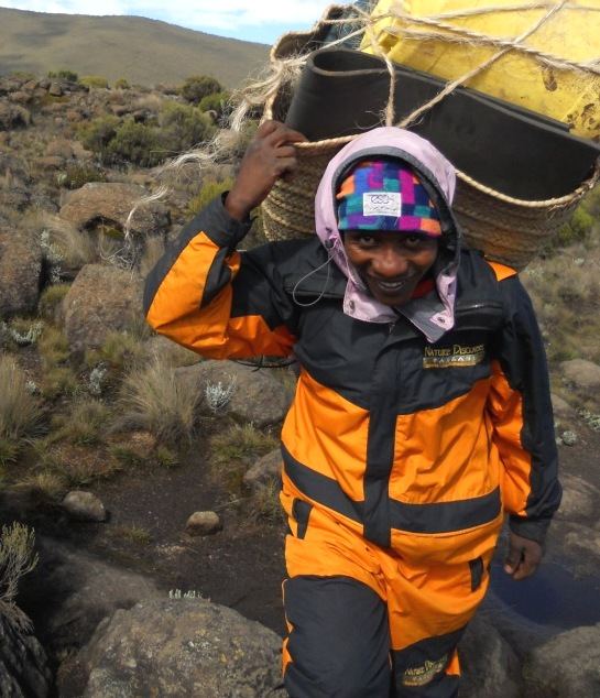 Nature Discovery outfits their porters for Kilimanjaro