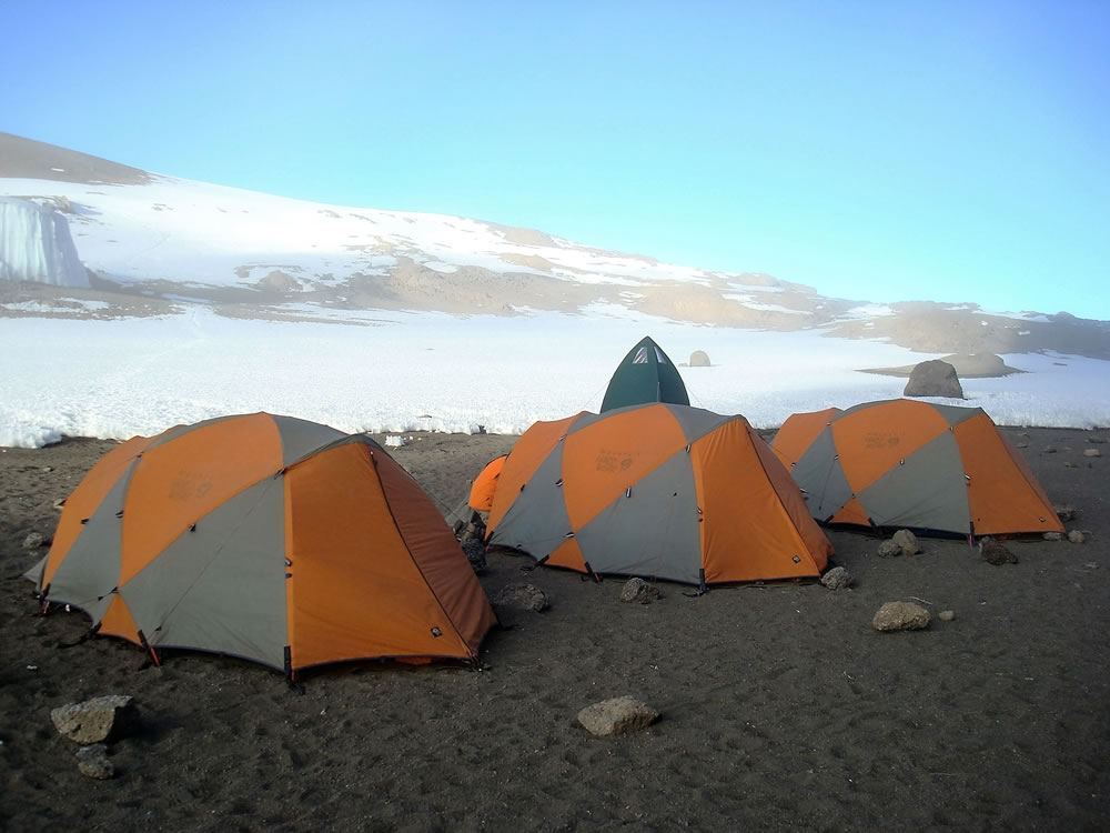 Sleeping tents at Crater Camp