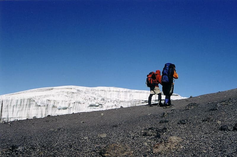 approching Stella Point on the crater rim 1