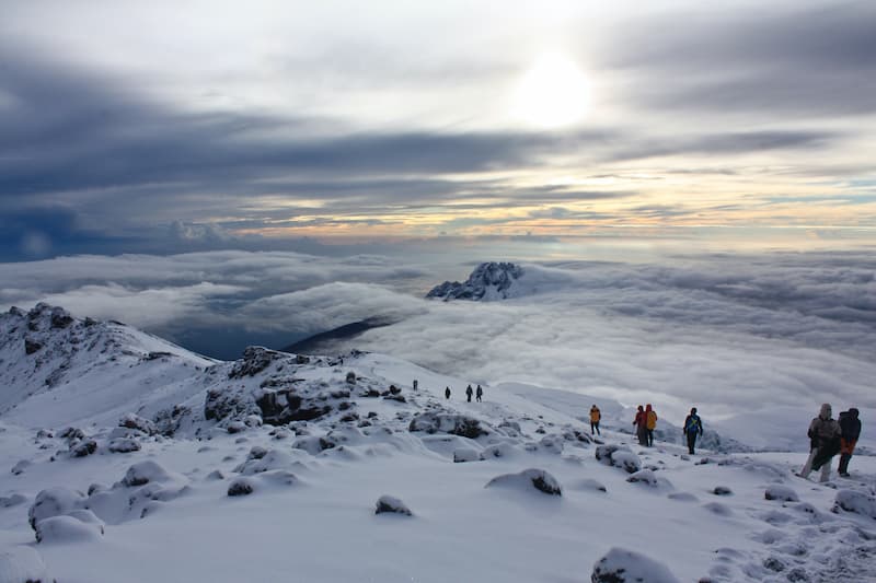 Climbers on Nature Kilimanjaro Discovery Trek