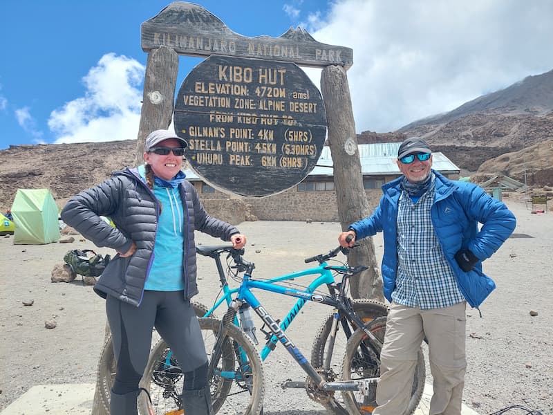 Bikes at Kibo Hut