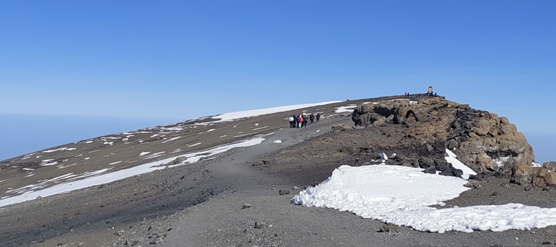 Approaching Uhuru peak