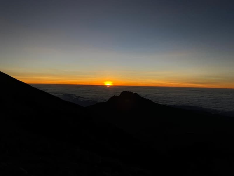 View from Summit of Kilimanjaro