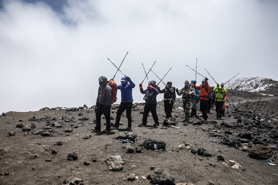 Approaching the summit 