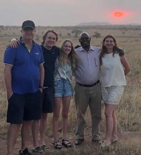 Gaspard with guests Japhet Maleko
