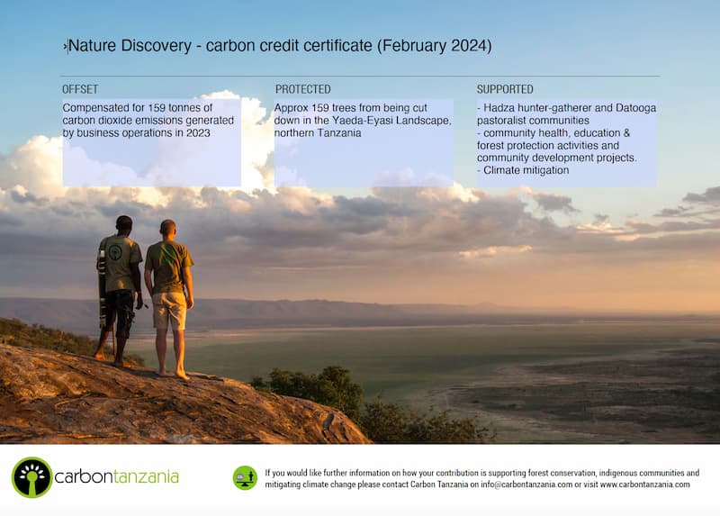 Carbon Tanzania Carbon Credit Certificate